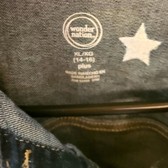 NWT Wonder Nation Girls Jean Jacket, sized 14/16 Plus. - Picture 4 of 4